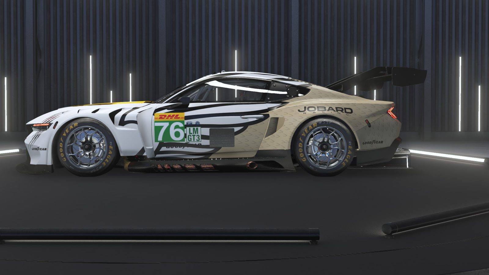 Le Mans Ultimate 中的福特 Mustang GT3 — 侧面