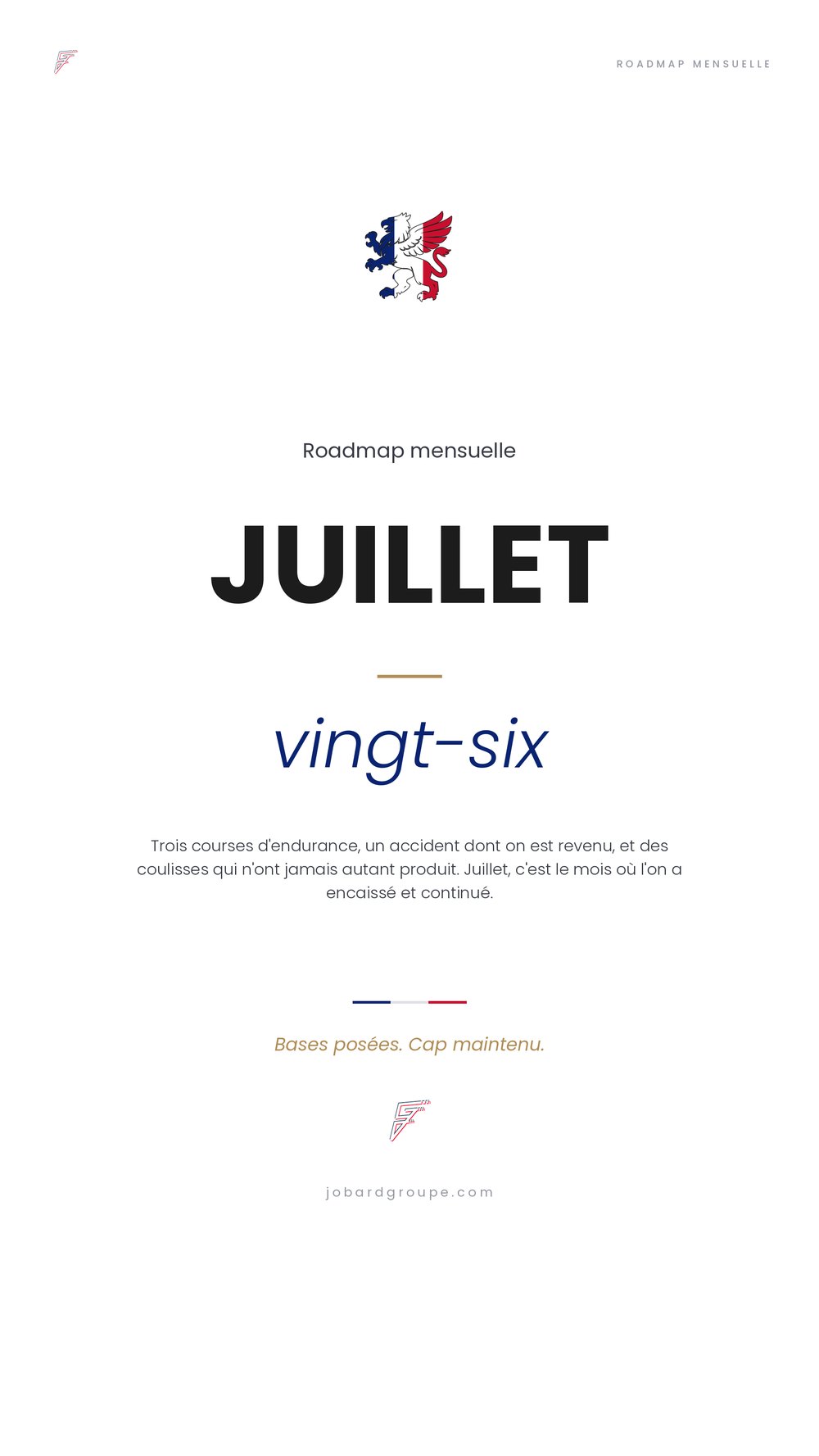 Roadmap Juillet 2026 — couverture