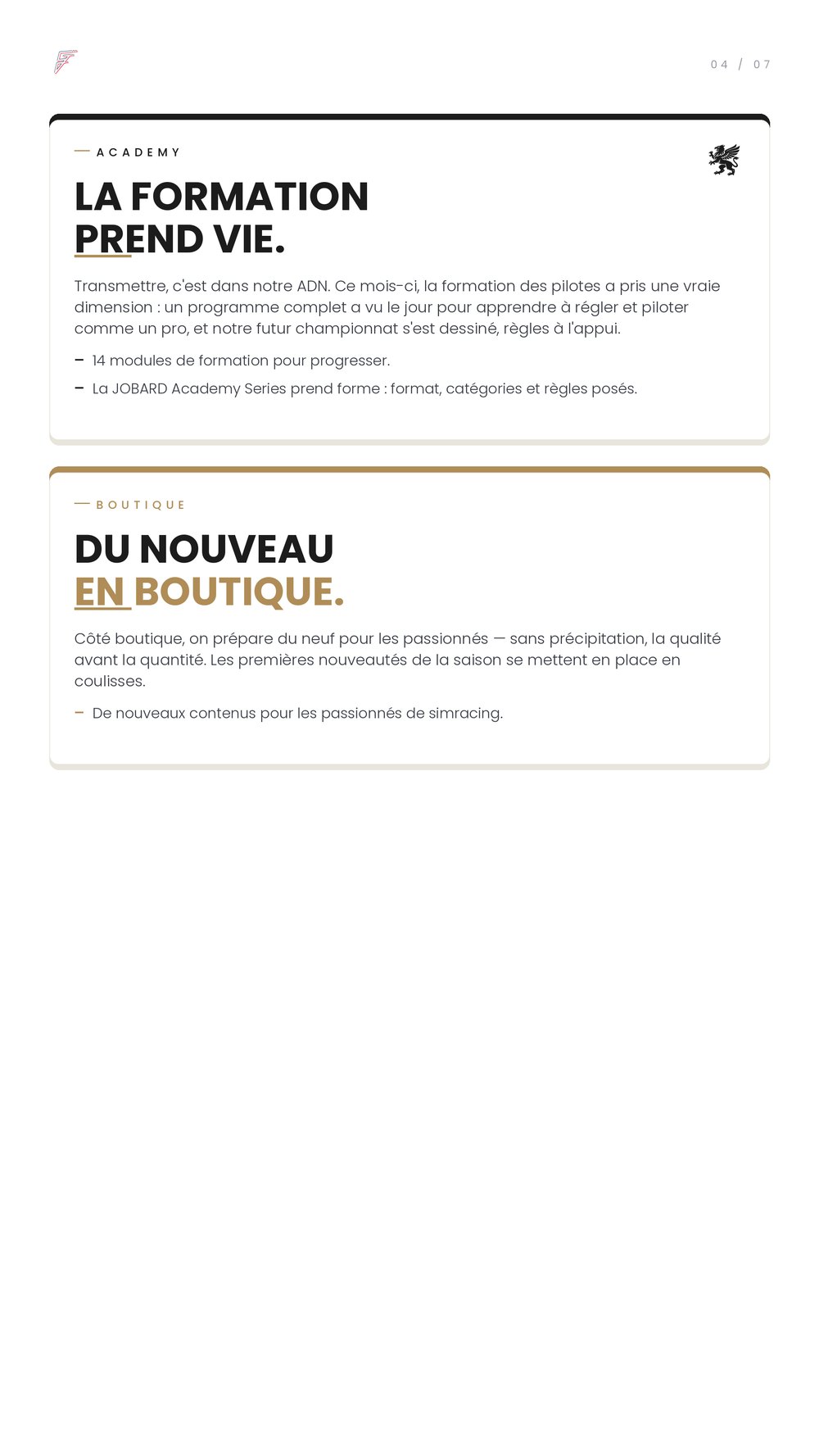 Academy et Boutique