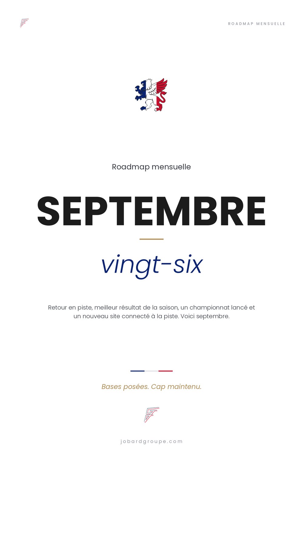 Roadmap Septembre 2026 — couverture